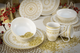 Набор столовой посуды CreaTable Mandala Gold из 8 предметов на 2 персоны керамика золотисто-белый - изображение 5