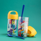 Pojemnik na przekąski Koziol Buddy Snack Sponge Bob Skalmar Obłynos ze sztućcami 500 ml (4002942703991) - obraz 2