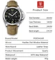 Чоловічий наручний годинник Poedagar Luminious мінеральне скло, з секундоміром. - изображение 10