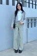Кардиган женский Uniqlo 107786165 M Черный с молочным (1159842971) - изображение 12