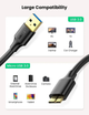 Кабель UGREEN US130 USB 3.0 A Male to Micro USB 3.0 Male Cable 2m (Black)(UGR-10843) - изображение 6