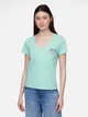 Футболка бавовняна жіноча GAP 425449780 XL Зелена (1159843334) - зображення 1