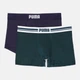 Набор трусов боксеров мужских хлопковых Puma Men Everyday Placed Logo Boxer 2P 93847614 S 2 шт Green/Blue (8720245966412) - изображение 1