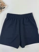Школьные шорты для девочки Mevis синие 3795-01 152 см - изображение 4