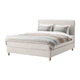 Двоспальне ліжко IKEA (ІКЕА) LAUVIK 140х200см Hafslo твердий бежевий (891.567.19) - зображення 1