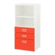 Шкаф с ящиками IKEA STUVA / FRITIDS 60x50x128 см красный 092.526.92 - изображение 1