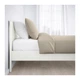 Каркас двуспальной кровати IKEA SONGESAND 160x200 см белый 592.412.29 - изображение 2
