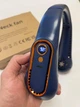 Вентилятор на шею портативный Cat-neck Fan L28 PSD гибкий с аккумулятором и дисплеем Синий - изображение 6