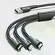 Універсальний кабель Essager 3в1 (USB - Lightning + Micro USB + Type-C, 1.2м, 3A) для заряджання смартфонів та гаджетів - зображення 2