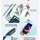 Універсальний кабель Essager 3в1 (USB - Lightning + Micro USB + Type-C, 1.2м, 3A) для заряджання смартфонів та гаджетів - зображення 3