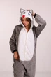 Женская кигуруми пижама взрослая и подростковая Kigurumi Собака Пес Хаски Серый XL 175-185 см (1068) - изображение 4