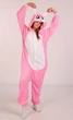 Жіноча кігурумі піжама доросла та підліткова Kigurumi Кролик Зайчик Рожевий S 145-155 см (1053) - зображення 4