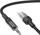 Аудіокабель Hoco UPA27 Spirit transparent digital audio conversion cable iP Black (6942007612524) - зображення 1