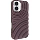 Чохол TPU MonoWave хвиляста текстура для Apple iPhone 16 матовий фініш Brown - зображення 2