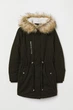 Парка H&M XL Черный 6935088wt_черный - изображение 1