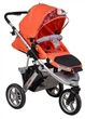 Коляска 2 в 1 люлька и прогулка (трёхколесная) Quatro Quatro 3 orange (оранжевый) 621197 - изображение 4