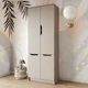Шафа розпашна MebelStar 4Д Лілу 80x40x210 см Кашемір (MBS-1318) - зображення 1