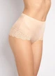 Трусы Marilyn Lace Shine Brasilian ,беж S/М - изображение 1