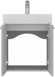 Тумба подвесная Devit Flow серая матовая c умывальником 49 см 484050G - изображение 3