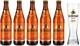 Подарочный набор пива Schofferhofer Hefeweizen светлое нефильтрованное 5% 0.5 л х 5 шт + бокал 0.5 л (4053400942520) - изображение 2