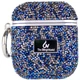 TPU чехол Bling World Rock Diamond для наушников AirPods 1/2 Синий - изображение 1