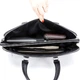 Кожаная мужская деловая сумка-портфель портфель для ноутбука черный Tiding Bag 64028 37 см - изображение 3
