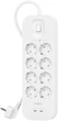 Мережевий фільтр-подовжувач Belkin Surge Protections SRB004VF2M-V2 White, 8хТип F, 3x1.5мм кв, 16А, USB-C/USB-C 30Вт, захистом від перенапруги, 2м - зображення 3