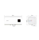 Водонагрівач Mixxus EWH-14080 CUBE WET(Н) 80 л, 2,0 кВт, "мокрий" ТЕН, горизонтальний, квадратний, білий (WH0615) - зображення 5