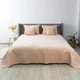 Покрывало на кровать VELOUR евро 240х220 см Ромб круглый однотонный Персиковый - изображение 2