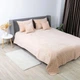 Покрывало на кровать VELOUR евро 240х220 см Ромб круглый однотонный Персиковый - изображение 3