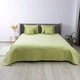 Покрывало на кровать VELOUR King Size 260х240 см Ромб круглый однотонный Салатовый - изображение 2