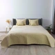 Покрывало на кровать VELOUR King Size 260х240 см Ромб круглый однотонный Бежевый - изображение 2