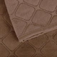 Покрывало на кровать VELOUR King Size 260х240 см Ромб круглый однотонный Капучино - изображение 6
