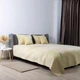 Покрывало на кровать VELOUR King Size 260х240 см Ромб круглый однотонный Бежевый - изображение 4