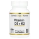 Вітаміни Д3 та К2 California Gold Nutrition (Vitamin D3+K2) 5000 МО/120 мкг 60 шт - изображение 1