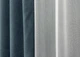 Комплект штор VR-Textil Микровелюр Petek 100х270 2шт и Тюль 300х270 1489ш-1153т Серо-голубой с белым 71-033/1 - изображение 6