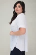 Туніка з V-подібним вирізом та коротким рукавом All Posa 3XL Білий (ap2940#17875) - изображение 3