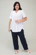 Туніка з V-подібним вирізом та коротким рукавом All Posa 3XL Білий (ap2940#17875) - изображение 6