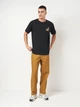 Футболка хлопковая длинная мужская Converse CVM53T04 XL Black (0198820070867) - изображение 3