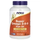 Супер Омега 3-6-9 NOW Foods (Super Omega 3-6-9) 1200 мг 180 шт - зображення 1