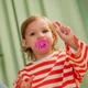 Соска BIBS 6-18 m Colour Latex Round Bubblegum - изображение 3