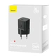 Мережевий зарядний пристрій Baseus GaN5 Fast Charger(mini) 1C 20W EU Black (CCGN050101) - изображение 2