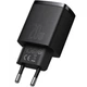 Мережевий зарядний пристрій Baseus Compact Quick Charger U+C 20W EU Black (CCXJ-B01) - изображение 3
