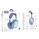 Бездротові навушники HOCO W55 Pleasing BT headphones Sky Blue (6942007632690) - изображение 2