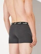 Набор трусов боксеров мужских хлопковых Puma Elements Men Basic Boxers 2P 93875303 XL 2 шт Dark Grey Melange/Green (8720245833981) - изображение 4