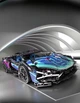 Конструктор спорткар Lamborghini Sian FK937 Cyberpunk гоночная машина 1280 детали BOX - изображение 2
