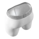 Чоловічі анатомічні боксери із бавовни з сіткою, Anatomic Long 2.0 Light, Silver Series, білий 3XL SSL140-05 - изображение 3