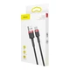 Кабель Baseus Cafule Series USB для Type-C 1м 3A (CATKLF-B91) Black/Red - изображение 7