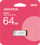 Флеш память USB ADATA 64GB USB 3.2 Gen 1 UR 350 Silver/Black (UR350-64G-RSR/BK) - изображение 5