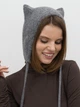 Шапка женская Malisa Мяу 15-1394-BR-163 One Size Серая - изображение 2